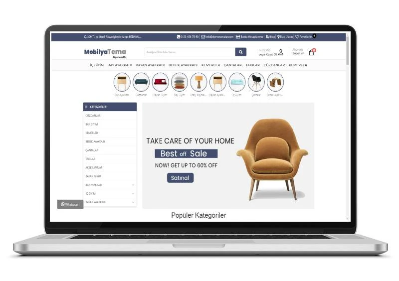 Opencart Mobilya Aksesuar